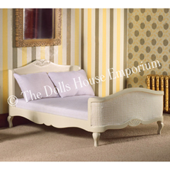 French-Style Cream Double Bed